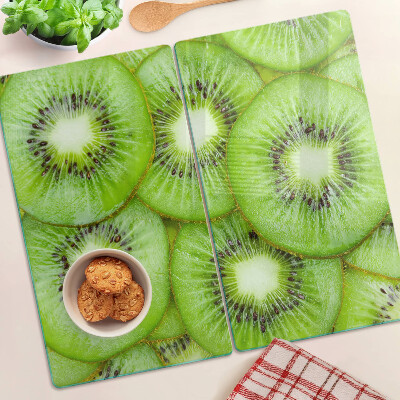 Planche à découper verre tranches de kiwi