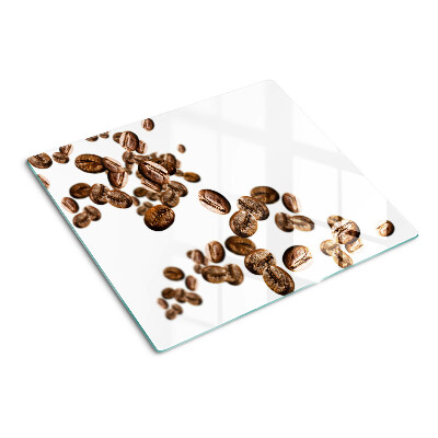 Planche à découper en verre Grains de café en mouvement