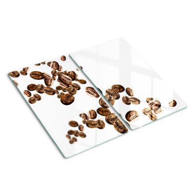 Planche à découper en verre Grains de café en mouvement