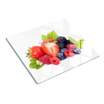 Planche à découper en verre Fruits des bois