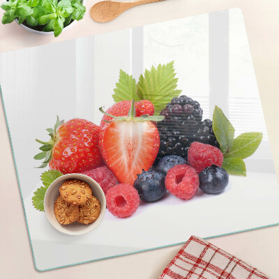 Planche à découper en verre Fruits des bois