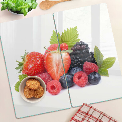 Planche à découper en verre Fruits des bois