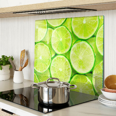Planche à découper en verre tranches de citron vert