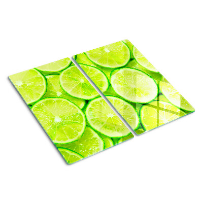 Planche à découper en verre tranches de citron vert