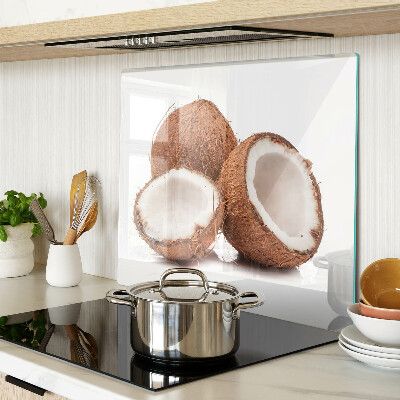 Planche à découper verre Mouches de la noix de coco
