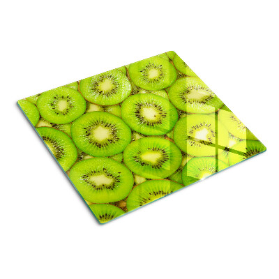 Planche à découper en verre tranches de kiwi