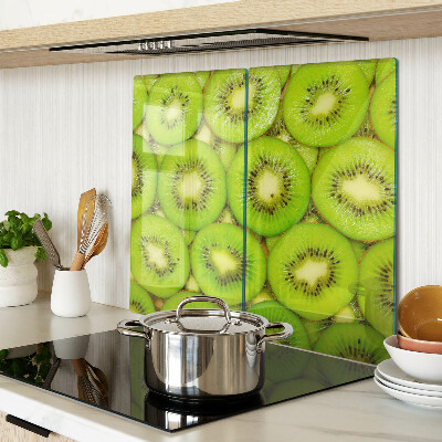 Planche à découper en verre tranches de kiwi