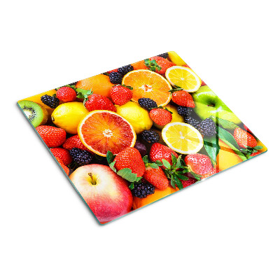 Planche à découper verre Fruits et baies tropicaux
