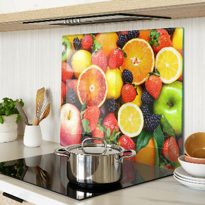 Planche à découper verre Fruits et baies tropicaux
