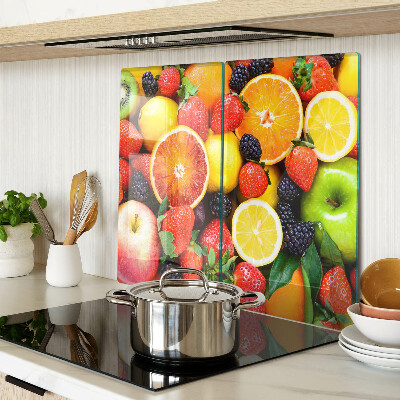 Planche à découper verre Fruits et baies tropicaux