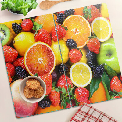 Planche à découper verre Fruits et baies tropicaux