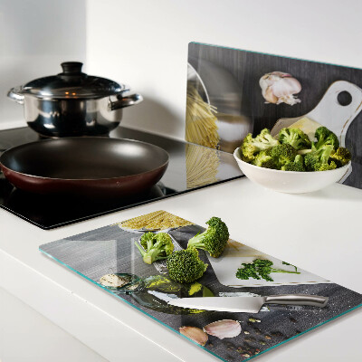 Planche à découper en verre Accessoires et ingrédients de cuisine