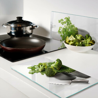Planche à découper en verre Herbes en pots