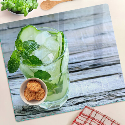 Planche à découper verre Cocktail rafraîchissant à la menthe