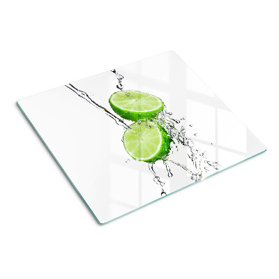 Planche à découper en verre Citrons dans l'eau
