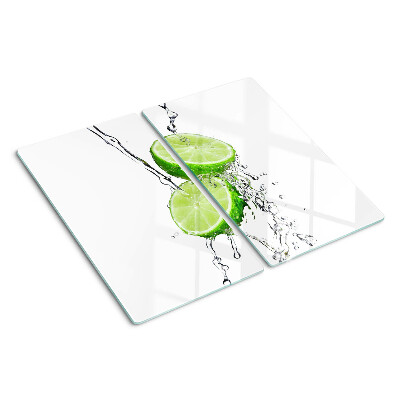 Planche à découper en verre Citrons dans l'eau