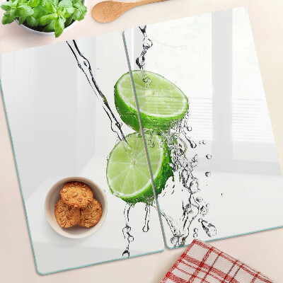 Planche à découper en verre Citrons dans l'eau