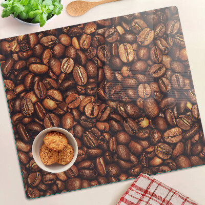 Planche à découper en verre Café en grains