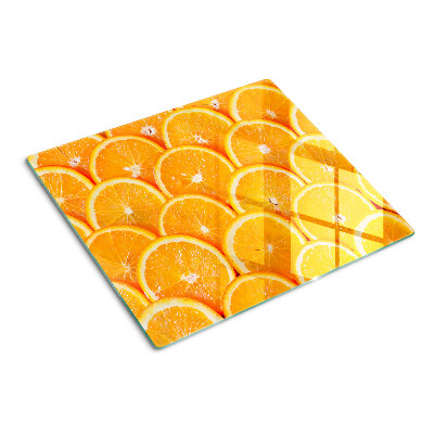 Planche à découper en verre tranches d'orange