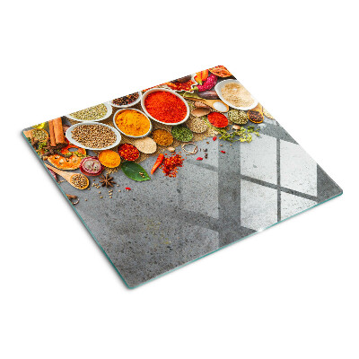 Planche à découper verre Épices et herbes