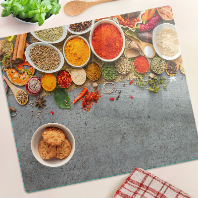 Planche à découper verre Épices et herbes