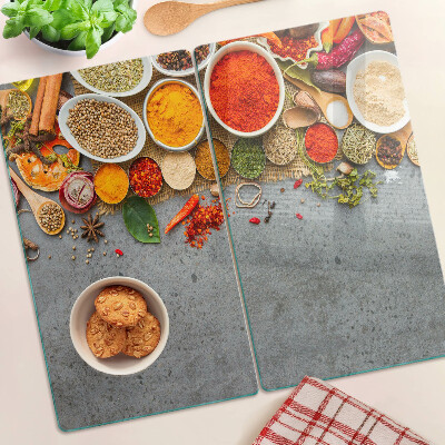 Planche à découper verre Épices et herbes