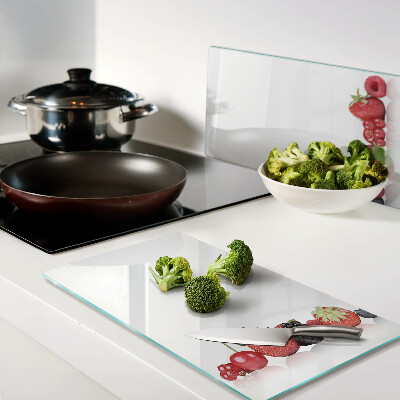 Planche à découper en verre Fruits des bois