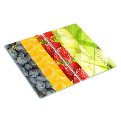 Planche à découper verre Fruits rayés
