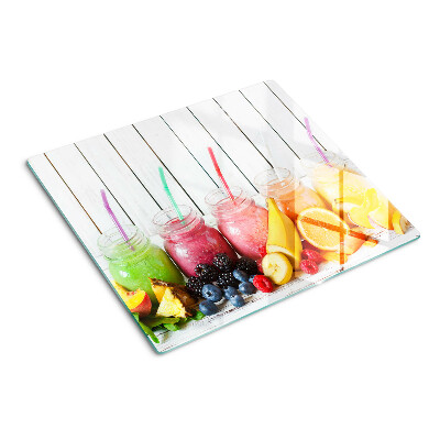 Planche à découper verre Cocktails de fruits avec additifs