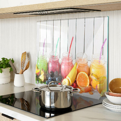 Planche à découper verre Cocktails de fruits avec additifs