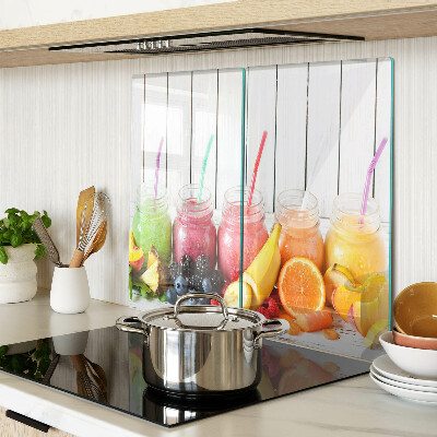 Planche à découper verre Cocktails de fruits avec additifs