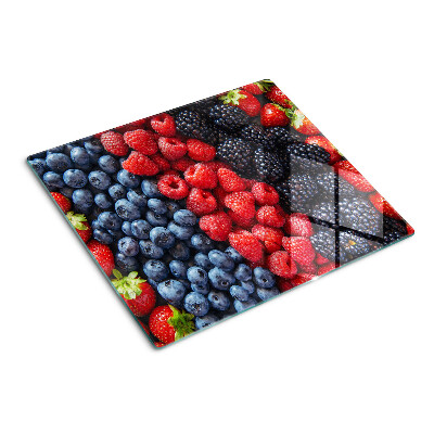 Planche à découper en verre Fruits des bois