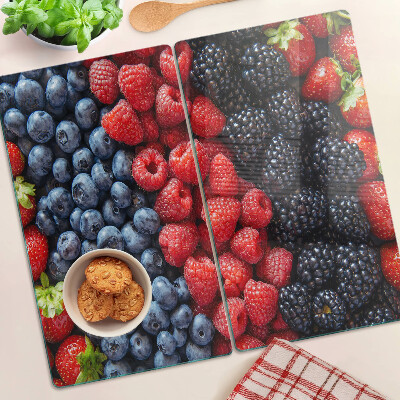 Planche à découper en verre Fruits des bois