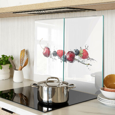 Planche à découper en verre Fruits dans l'eau