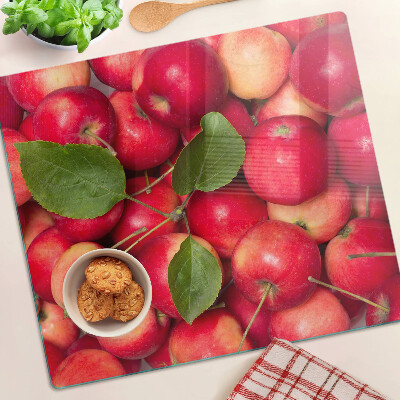 Planche à découper verre Pommes de différentes nuances