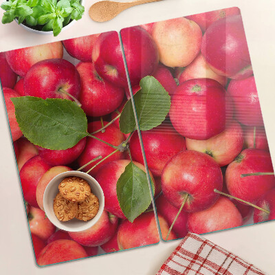 Planche à découper verre Pommes de différentes nuances