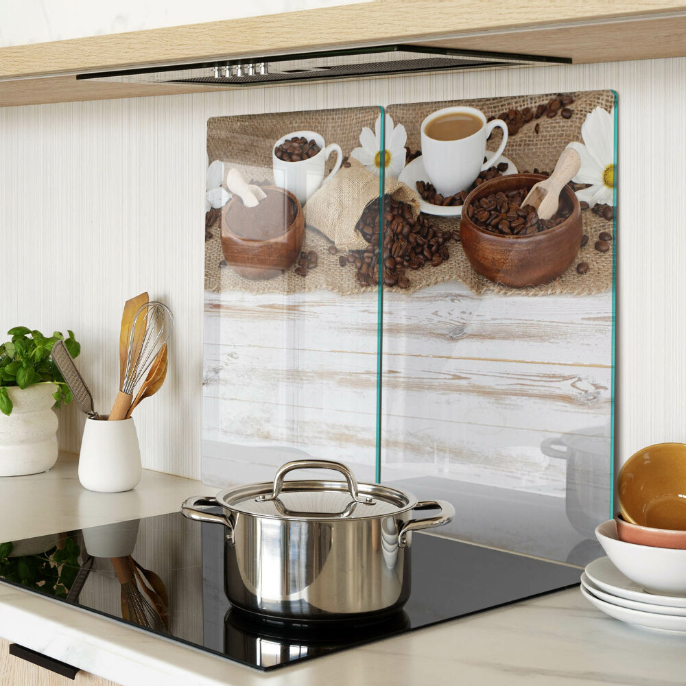 Tulup Tableau Sur Verre Trempé Image 50x125 - Grains de café