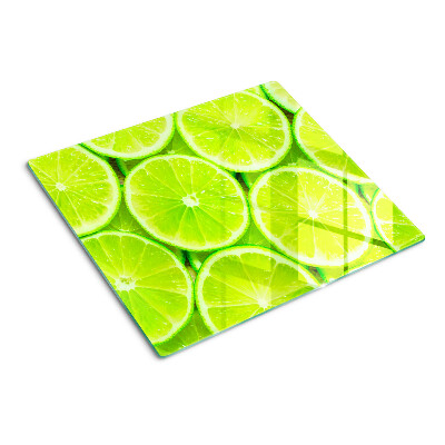 Planche à découper verre tranches de citron vert
