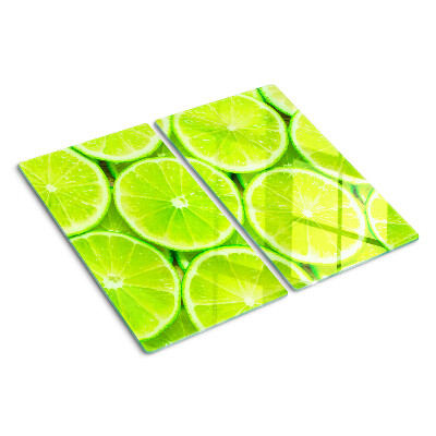 Planche à découper verre tranches de citron vert