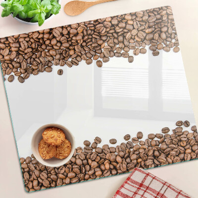 Planche à découper en verre Café en grains