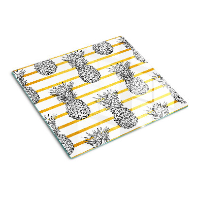 Planche à découper en verre Ananas en lanières