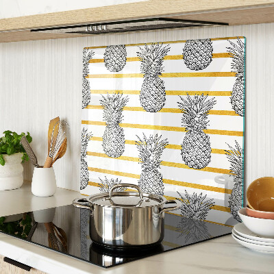 Planche à découper en verre Ananas en lanières