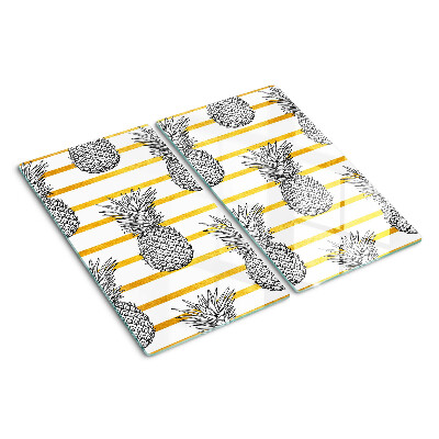 Planche à découper en verre Ananas en lanières
