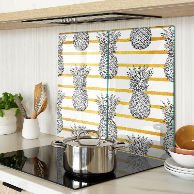 Planche à découper en verre Ananas en lanières