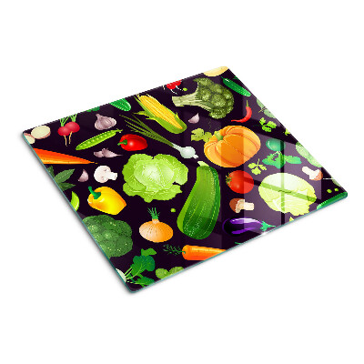 Planche à découper verre Légumes et herbes