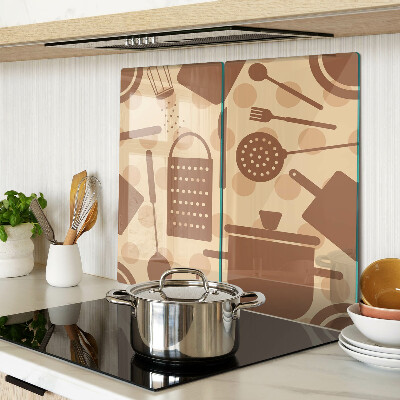Planche à découper verre Accessoires de cuisine rétro