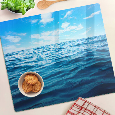 Planche à découper en verre Mer et ciel