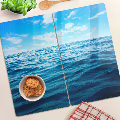 Planche à découper en verre Mer et ciel