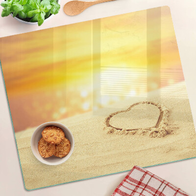 Planche à découper en verre Plage au coucher du soleil
