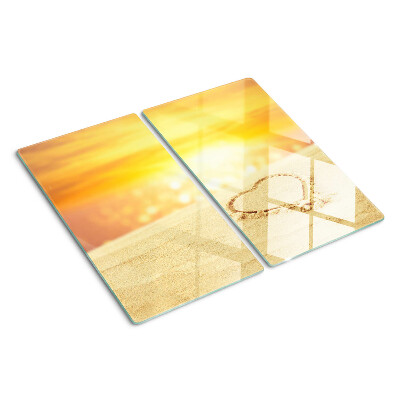 Planche à découper en verre Plage au coucher du soleil